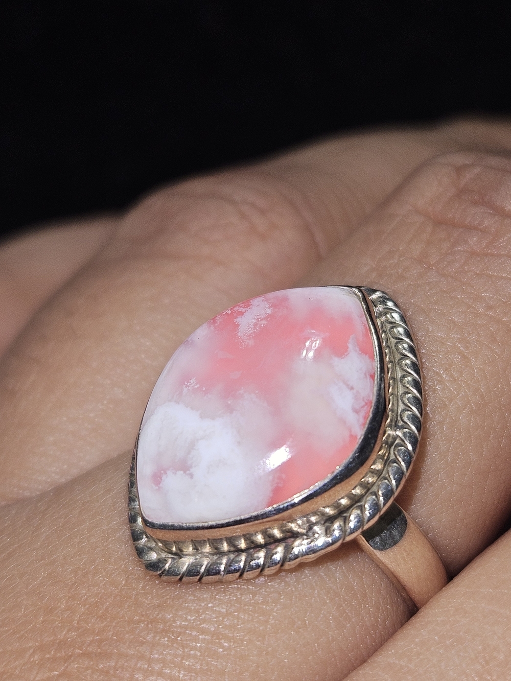 925S Plume Agate Ring